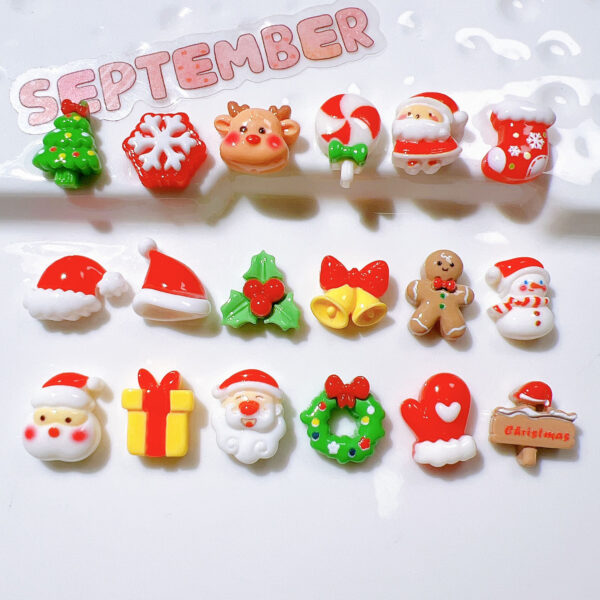 Wholesale Christmas resin accessories wholesale DIY handmade materials