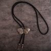 Wholesale Vintage neckline western cowboy leather necklace