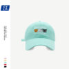 Wholesale Cute cartoon small animal embroidered baseball cap for women sweet versatile Korean style fashionable curved brim peaked cap with small face