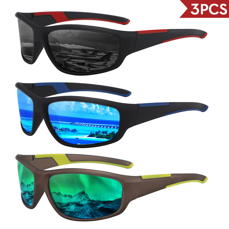 Wholesale New men's srts glasses riding larized sunglasses iving sunglasses European and American iving glasses