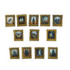 Wholesale Miniature resin gold ghost photo frame art ornament, DIY refrigerator magnet, creative earrings, hair clips, jewelry accessories