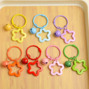 Random color five-pointed star + card ring +14 Bell