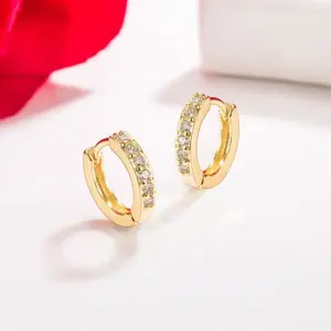 Wholesale Geometric Multicolor Copper Fashion Earrings