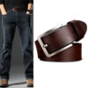Wholesale Men's Genuine Leather Belt European and American Retro Pin Buckle Waist Belt