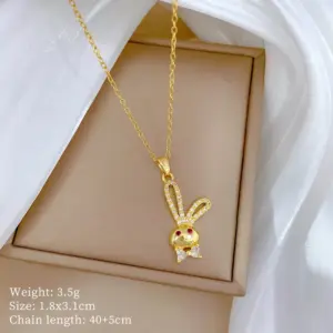 B404 Titanium Steel Chain Copper Pendant