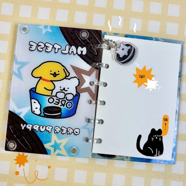 Wholesale [Line Puppy] Original Cartoon A7 Loose-leaf Book Rocking Notebook Cute Girl Heart High-value Animation
