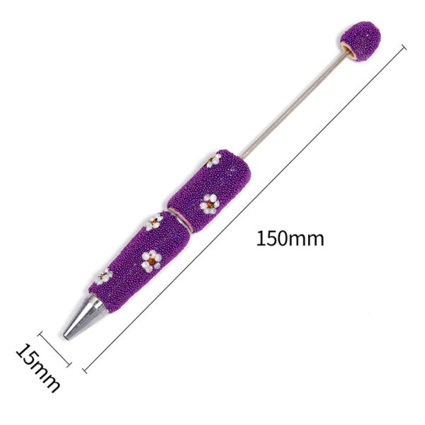 Wholesale Daisy-themed rhinestone ballpoint pen