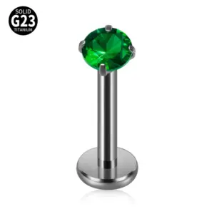 Green Circle Zircon (3mm) / 1.2x8mm