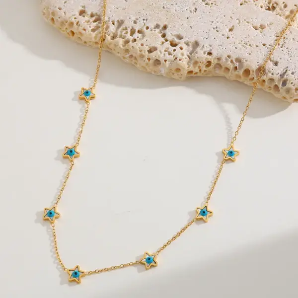 Wholesale PVD Coated 18K Gold Real Gold Plated Star Flower 304 Stainless Steel Elegant Cute Waterproof Non Tarnish 304 Stainless Steel Bracelets
