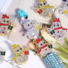 Wholesale Cute alloy snowman beads with straight holes for DIY Mobile Phone/KeyChain/Bag Chain Accessories