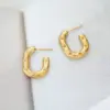 Wholesale 1 Pair Classic Style U Shape Geometric Quadrilateral 304 Stainless Steel Imitation Gold Electroplating Earrings Ear Studs