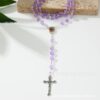 Wholesale 6mm glass bead cross rosary prayer chain
