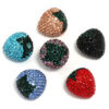 Wholesale Strawberry Clay Rhinestone Ball Through Hole Bead