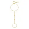Wholesale IG Style Geometric 304 Stainless Steel Artificial Pearls Cable Chain Bracelets In Bulk