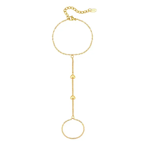 Wholesale IG Style Geometric 304 Stainless Steel Artificial Pearls Cable Chain Bracelets In Bulk