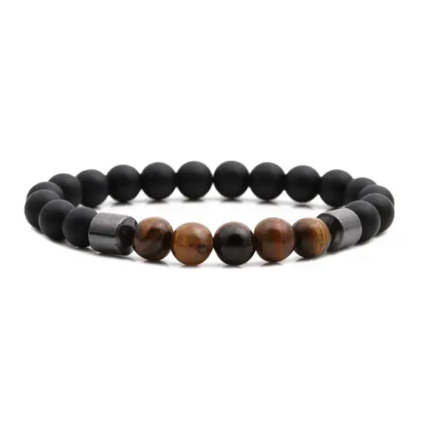 Fashion Geometric Copper Natural Stone Bracelet In Bulk