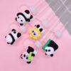 Wholesale Random 10pcs 8/10MM cute panda dust plug DIY cup straw accessories