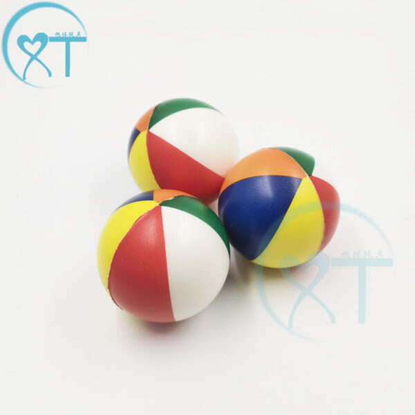 Wholesale Cross-border 63mm beach ball pu ball foam pressure ball decompression toy pu decompression Macaron beach ball