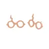 PVD Coated 18K Gold Real Gold Plated Glasses 304 Stainless Steel Fashion Waterproof Non Tarnish Ear Studs