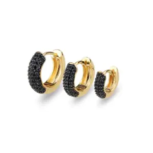 Small Gold-Plated Black Zirconium