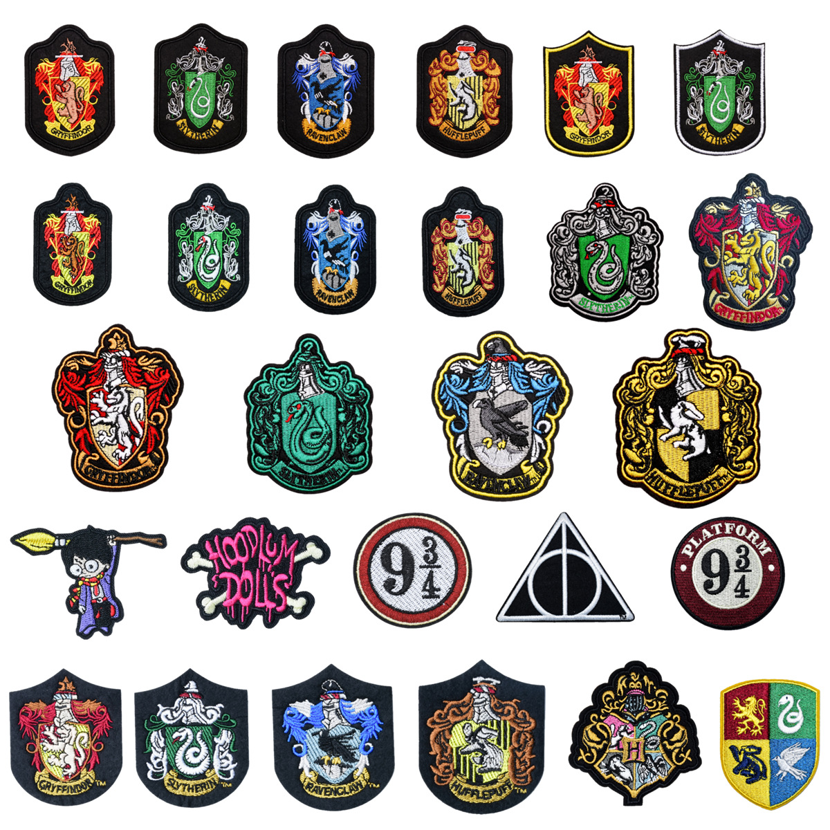 Wholesale f magic robe schoolbag with cloth stickers DIY Patches OLY Exclusive