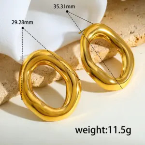 3-Oval- / Gold