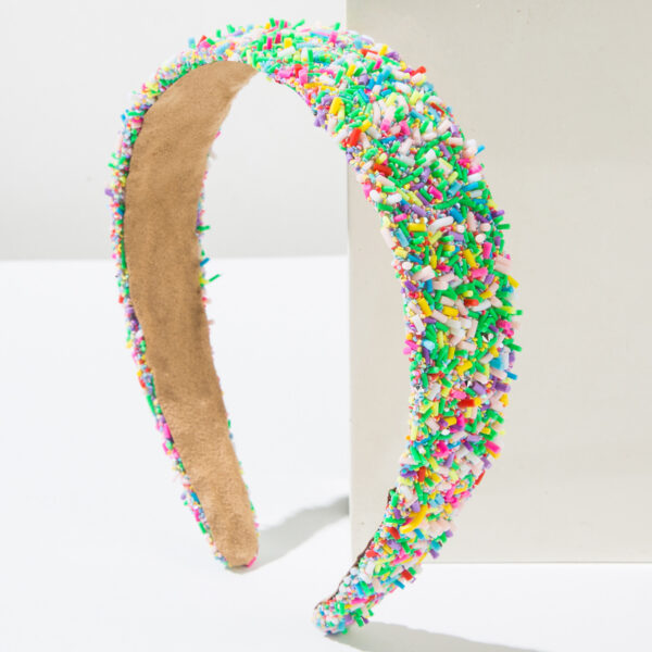 Wholesale Cross-border Europe and the United States new hot wide-brimmed hairband fashion colorful dopamine hair accessories go out all-match face washing hair accessories women