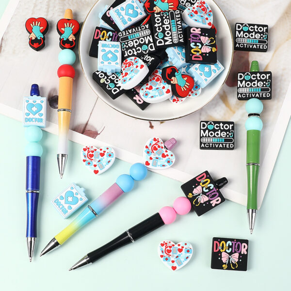 oly-2b0245e6281787c00a156c706c602894 Wholesale 20pcs/pack Doctor Series Silicone Bead DIY Beading Pen