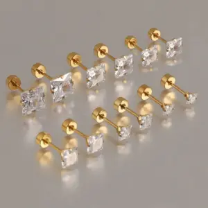 Gold Twisted Cake / 3/4/5/6/7/8 Six Pairs Set