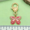 Wholesale Cross-border color butterfly metal key chain pendant key ring luggage jewelry creative cute wind car small gifts