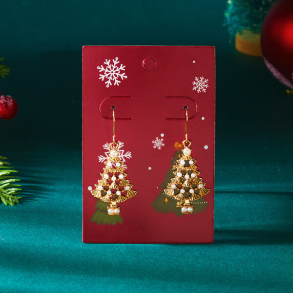 oly-2b0c9b74ffa3426048aac07d570ea157 Wholesale Sweet-style rhinestone Christmas tree earrings