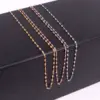 Wholesale Fashion Solid Color Stainless Steel Chain Titanium Steel Necklace 1 Piece
