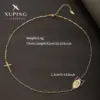 Wholesale 304 Stainless Steel 18K Gold Plated Raw Steel XUPING Simple Style Human Cross Necklace