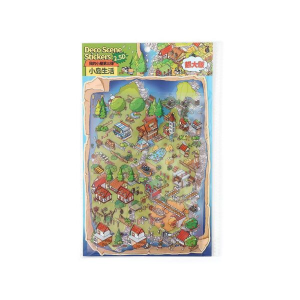 Wholesale Insteel. Me2.5D Super Size Landscape Sticker My Cabin Third Bomb Cabin Creative Landscape Sticker