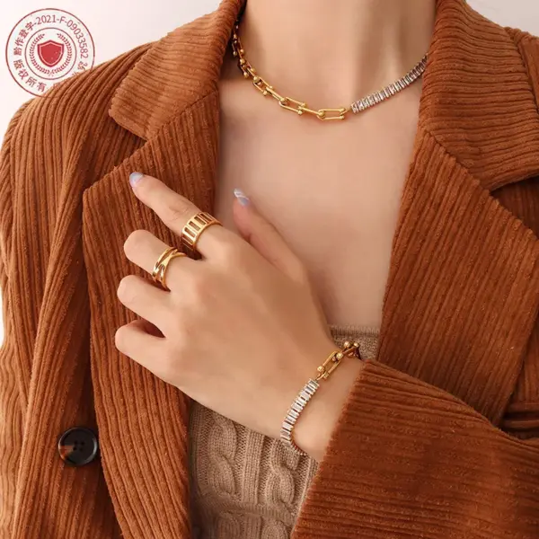 PVD Coated Real Gold Plated 18K Gold Clouds 304 Stainless Steel Fashion Waterproof Non Tarnish