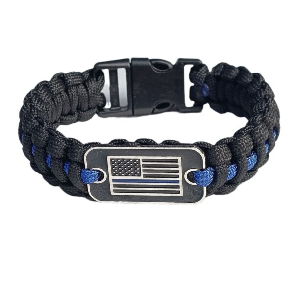 Wholesale Independence Day American Flag Bracelet Woven paracord Bracelet Outdoor Life Saving Bracelet Factory Direct Seconds