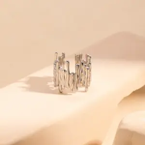 Steel Geometric Ring