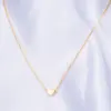 Wholesale PVD Coated Real Gold Plated Geometric Titanium Steel Fashion Waterproof Non Tarnish Necklace