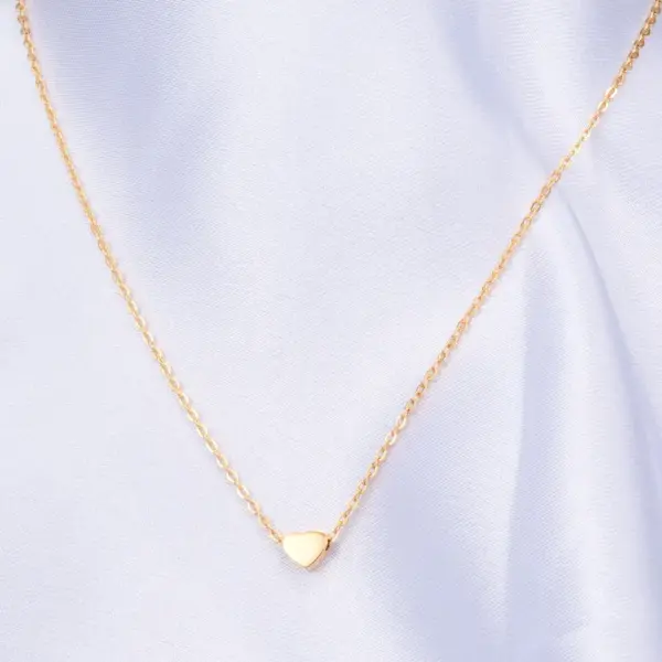 Wholesale PVD Coated Real Gold Plated Geometric Titanium Steel Fashion Waterproof Non Tarnish Necklace