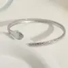 Wholesale IG Style Classic Style Commute Solid Color Snake 304 Stainless Steel 18K Gold Plated Bangle In Bulk
