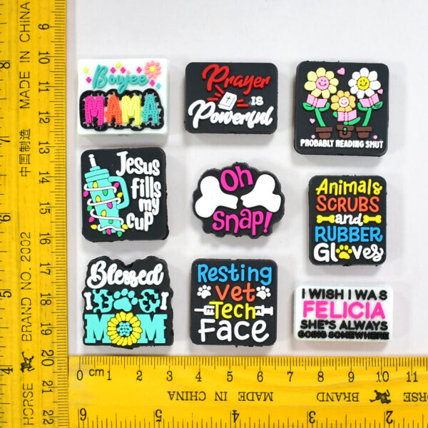 Wholesale Soft rubber double-sided burnt beads