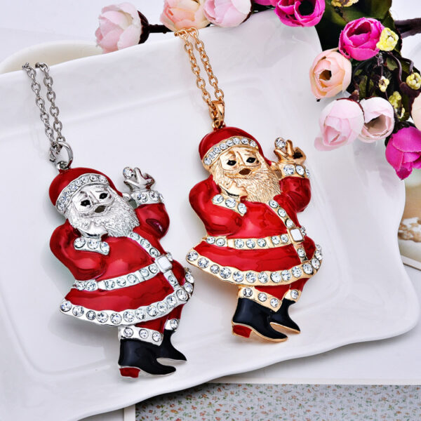 oly-2b4cdcc3ee6b9f3fa98ac3e49f1c3f2c Wholesale Cute Santa Claus long sweater necklace