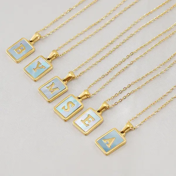 Fashion Letter Titanium Steel Necklace