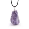 Retro Geometric Eye Grape Pu Leather Natural Stone In Bulk