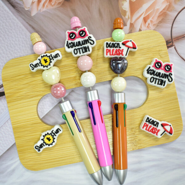 Wholesale Creative Phrase Series Beaded Focal Beads