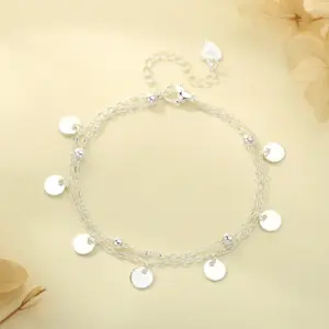 Double-Layer Wafer Bracelet (Silver)