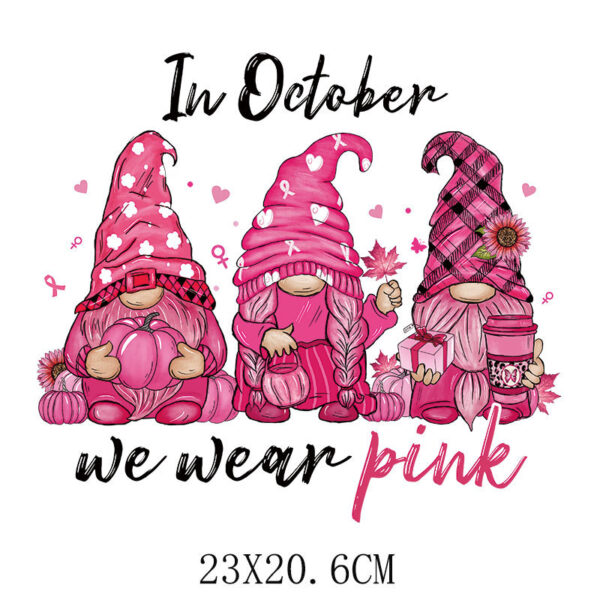 Wholesale Pink Ribbon Heat Transfer Printing Pattern UV DTF Ready to Press Transfers Wraps