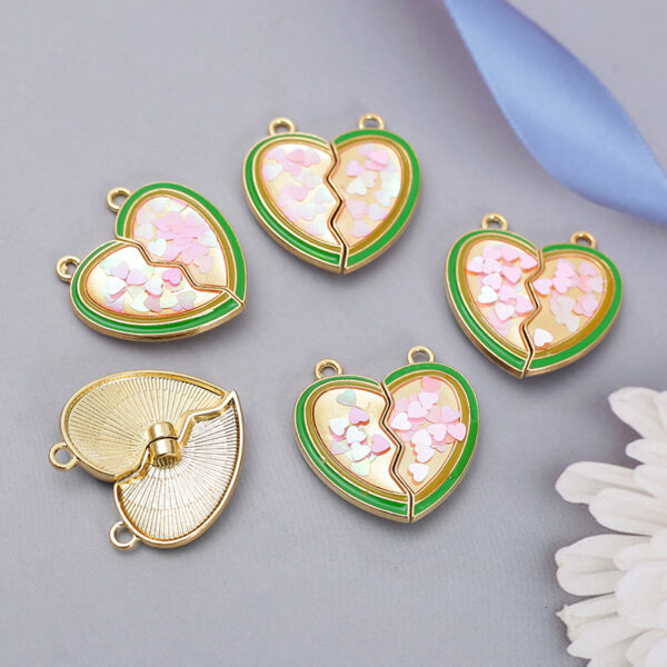 Wholesale Heart Magnetic Necklace Cartoon Necklace Charms