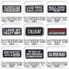 Wholesale Embroidered cloth stickers wholesale hat aessories clothing aessories stickers long English letters patch manufacturers direct st