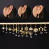 Ear Cartilage Rings & Studs Fashion Animal Copper Plating Artificial Gemstones
